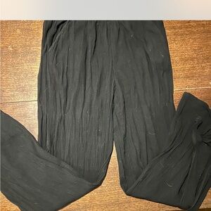 Aerie Black Textured Pants